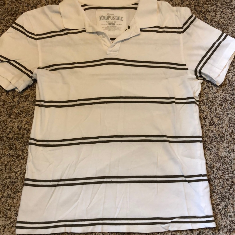 Excellent Aeropostale guy’s striped polo shirt